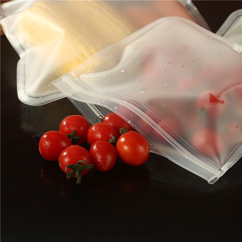 Wholesale PEVA food storage bags, sandwich preservation bags, refrigerator snack storage bags, frosted sealed EVA pic 7