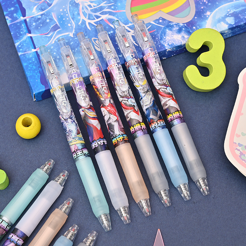 Nuevo anime pulsar pluma neutral al por mayor lindo dibujos animados douro continental prensa pen fabricantes directamente suministro de papelería pen pic 33