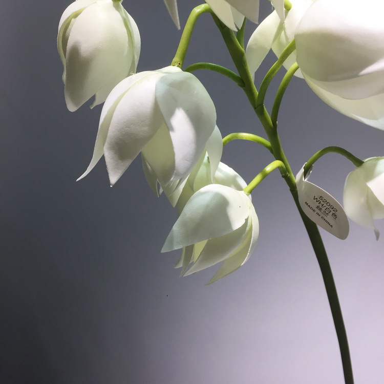 Dongli Flower Industry [Factory Direct Sale] Wholesale of modern and simple living room and dining table decoration artificial flowers, bell flower, Silk Orchid pic 10