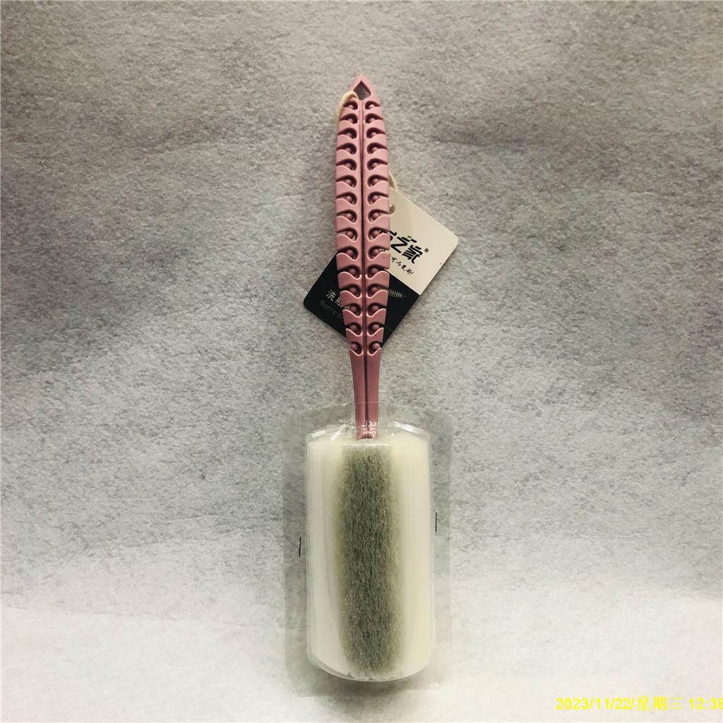 可伸缩柄杯刷长柄羽毛型百洁布洗瓶刷清洗清洁海绵瓶刷RS-300028详情16