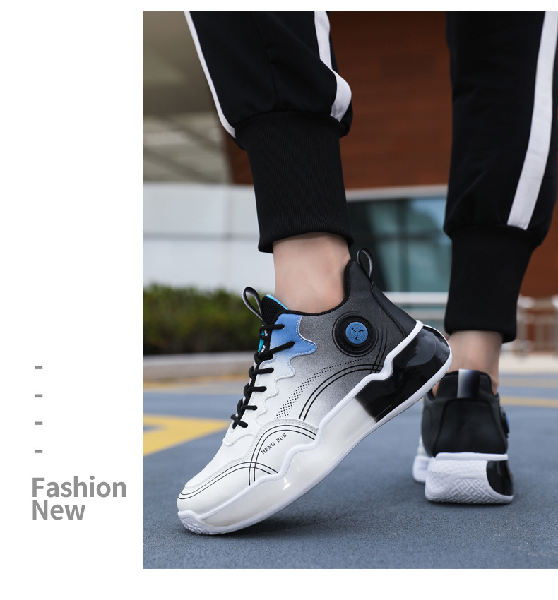 新款秋冬初中学生球鞋青少年跑步运动鞋男士潮流百搭运动篮球鞋详情13