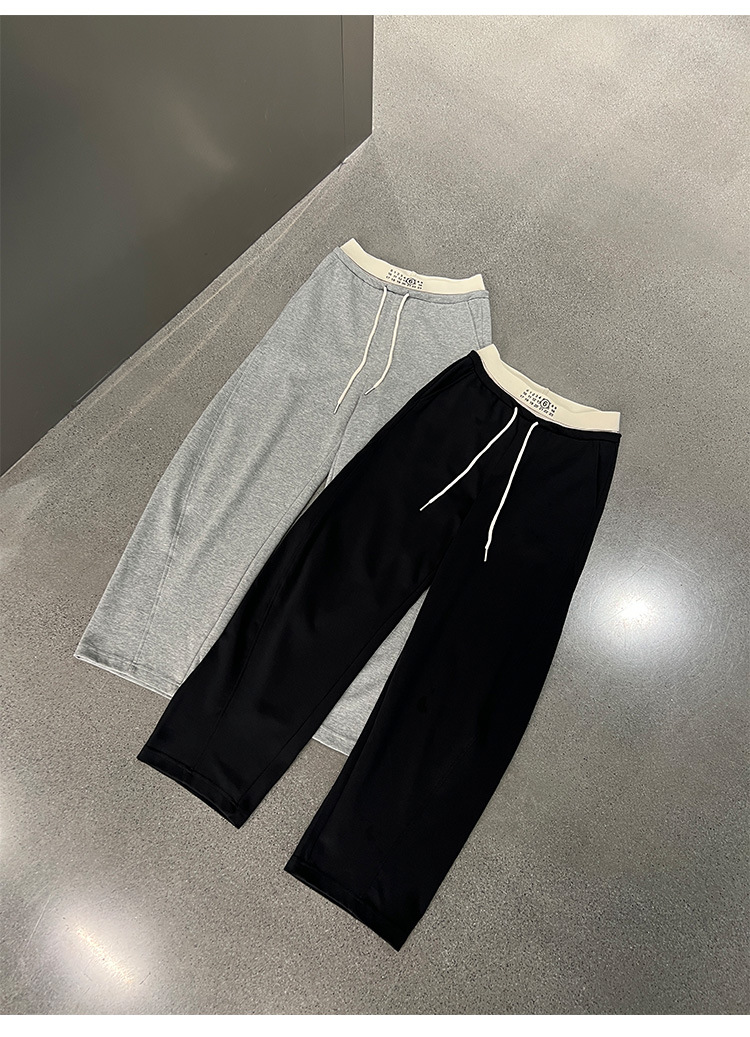 JVV SISTER十三行2024年夏季新款高腰拼接休闲直筒长裤女51938详情17