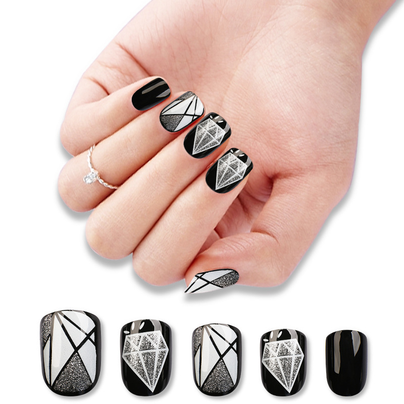 Wholesale of wearable nails, finished nail patches, new detachable nail plates, short wearable false nails, wholesale in stock, exclusively for foreign trade pic 6