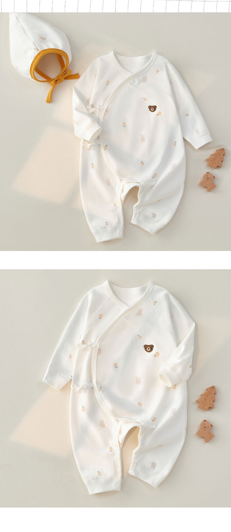 新生儿衣服春秋无骨宝宝连体衣纯棉哈衣爬服长袖款家居服婴儿衣服详情12