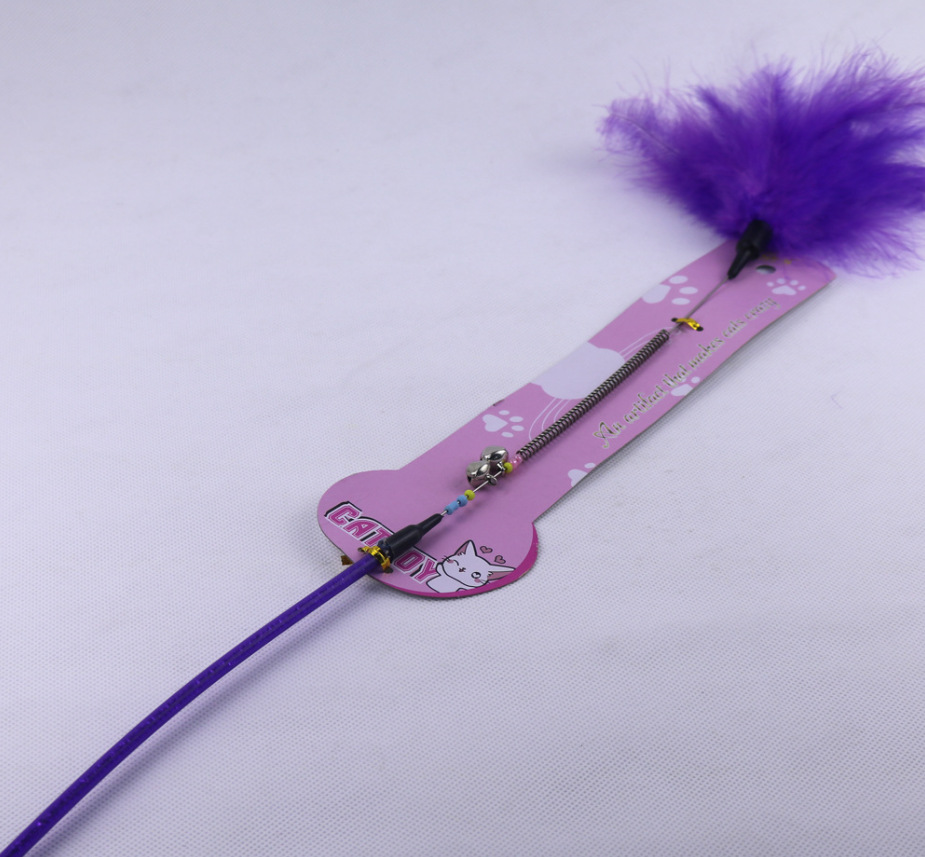 Small and lightweight purple cartoon cat toys are available in large stock pic 4