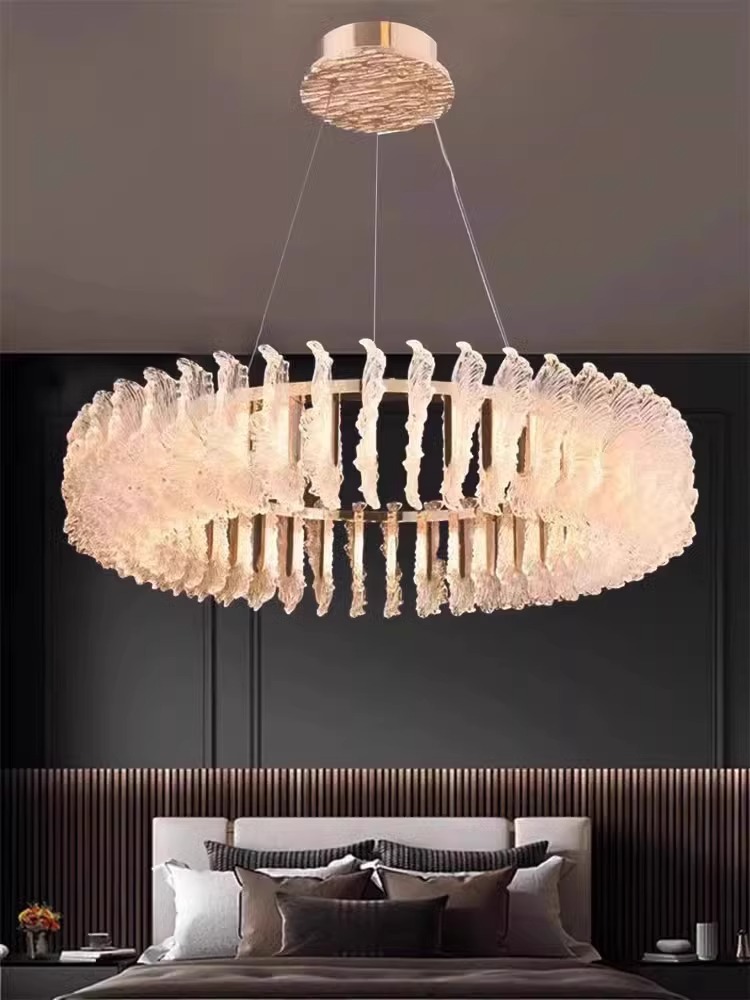 跨境现代轻奢水晶客厅卧室餐厅繁花吊灯高端花开富贵别墅大吊灯详情1