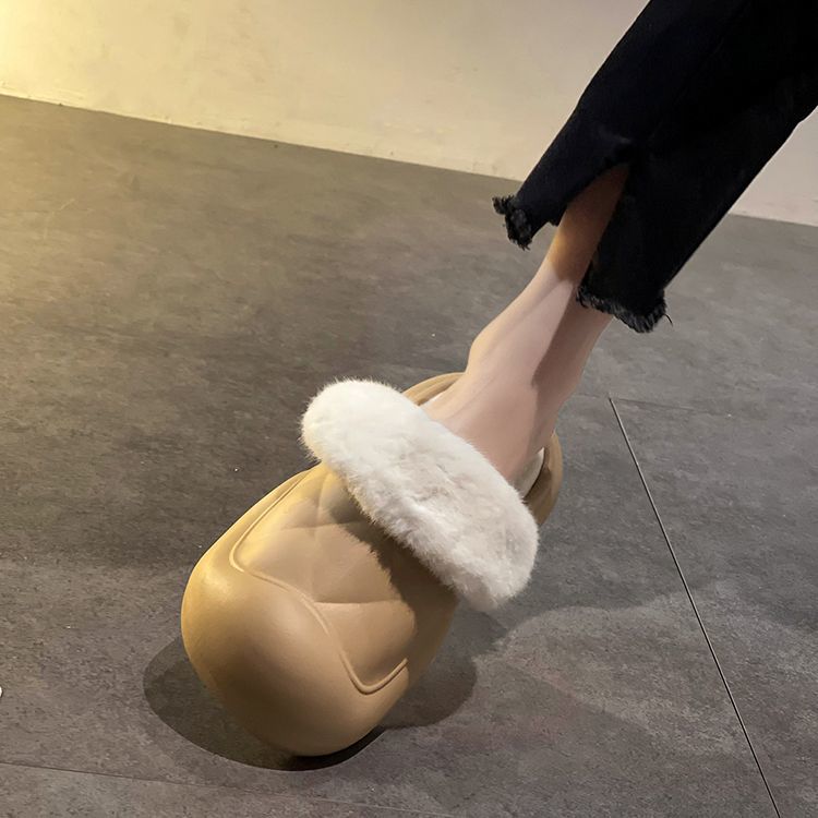 软底包头棉拖鞋女外穿2023年秋季新款踩屎感厚底可爱保暖拖鞋批发详情12