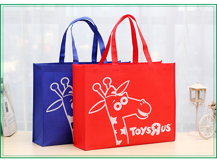 Factory wholesale foldable non-woven fabric handbags, logo printable advertising shopping promotion bags, gift non-woven fabric bags pic 8