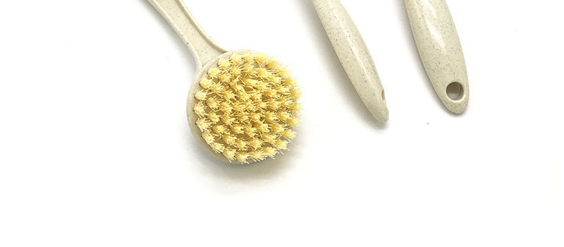 1086 Wheat straw pot brush with round head and long handle, kitchen cleaning pot and bowl brush, wholesale of general merchandise pic 7