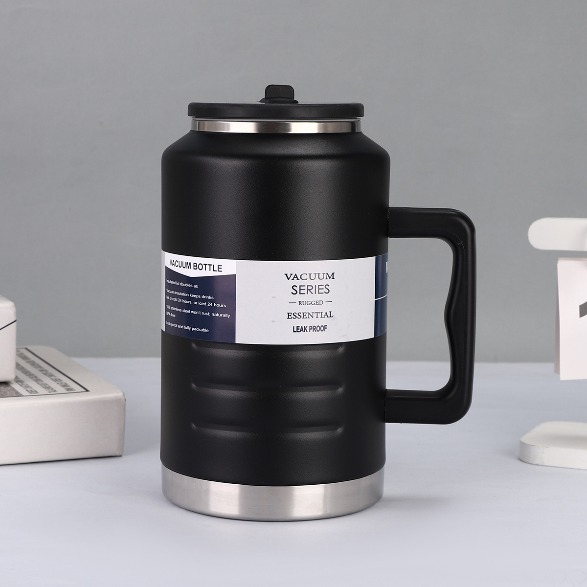 304不锈钢真空吸管保温杯大容量手柄吨吨桶户外便携双层运动水壶详情6