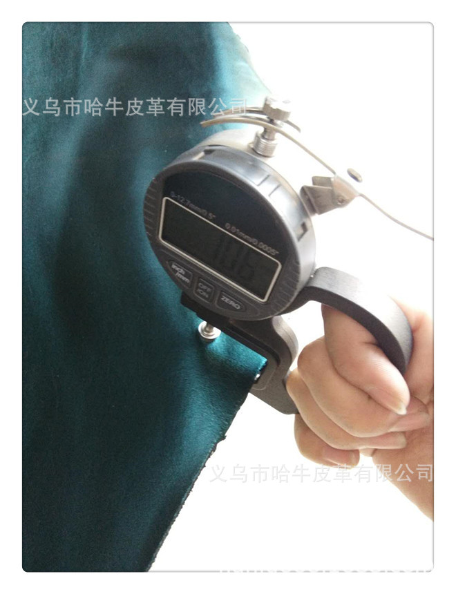 Hainiu genuine leather top layer dark green custom-made model, thickness 1.0-1.2, color thickness can all be customized pic 4