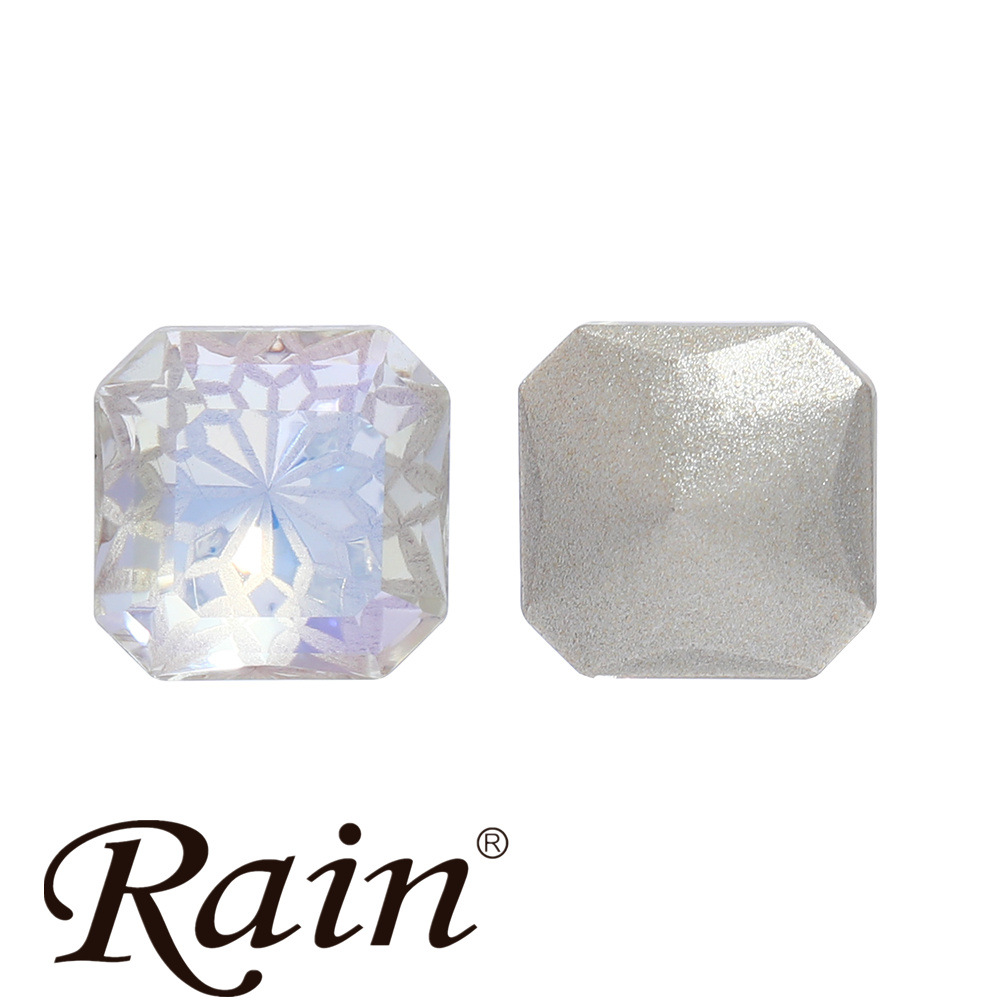 Factory direct sales of DIY glass pointed-bottom lotus quadrilateral diamond jewelry accessories pic 4