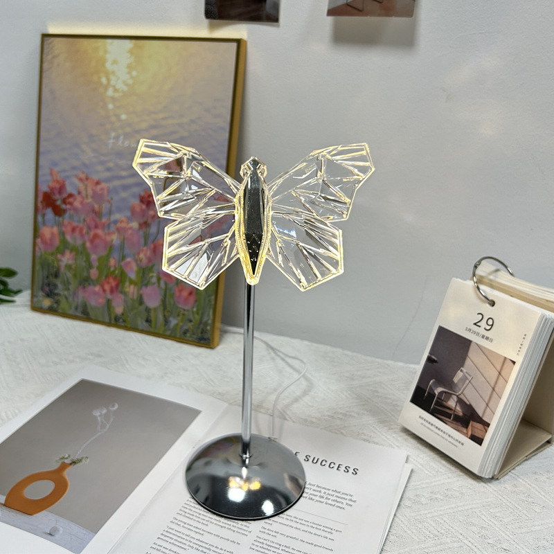 ins轻奢网红氛围灯USB小夜灯创意装饰台灯家居卧室摆件蜻蜓台灯详情19