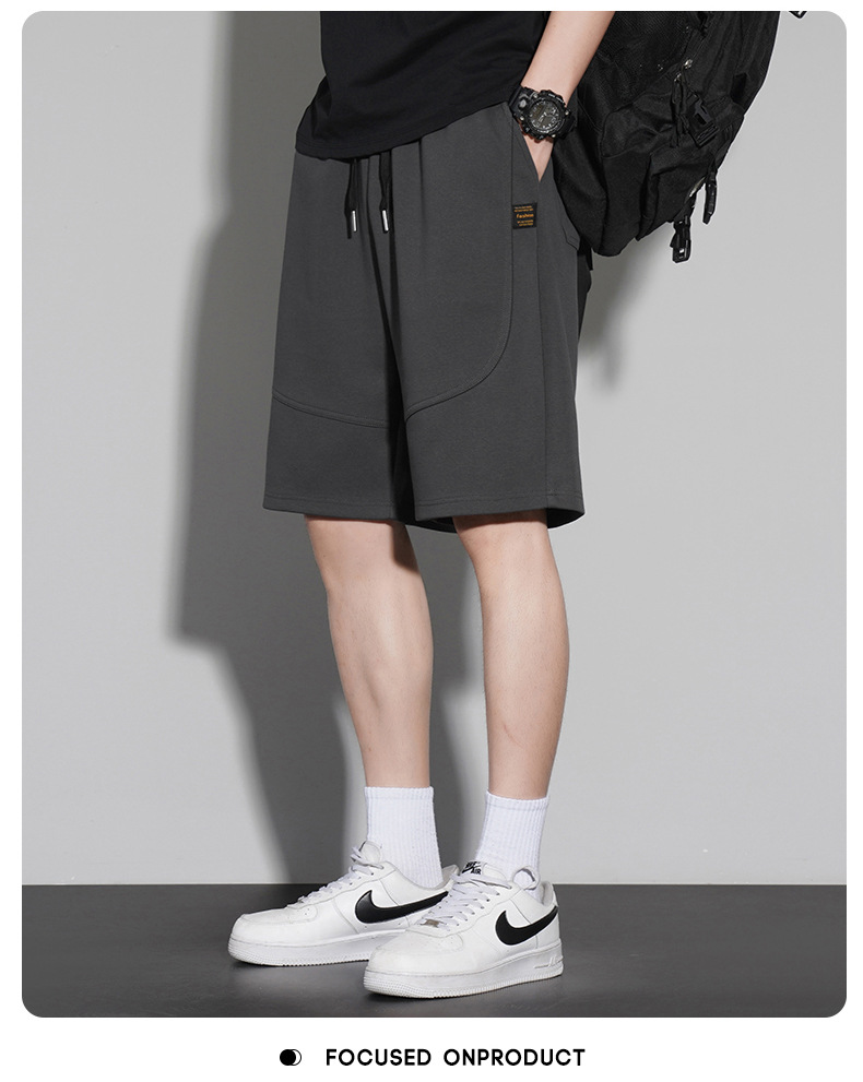 短裤男款夏季纯棉300g沙滩五分裤2023宽松潮流休闲运动裤篮球裤子详情25