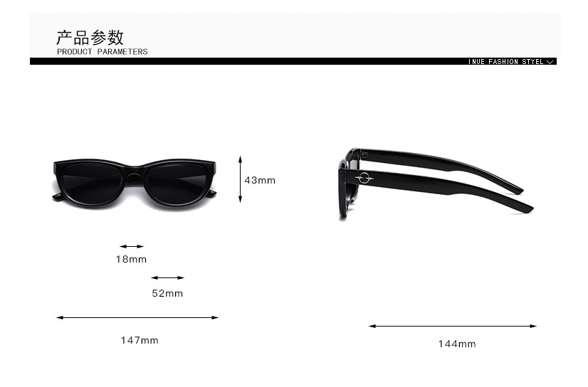 2024新款gm墨镜女高级感眼镜潮男款开车防紫外线太阳镜配近视度数详情8