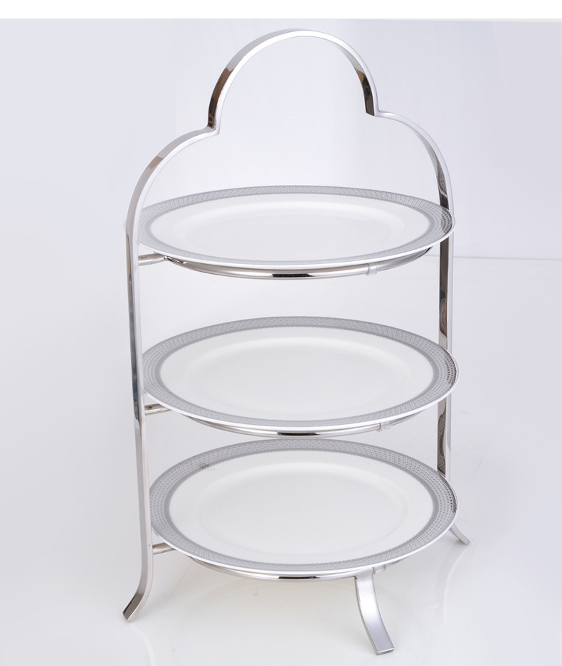 欧式下午茶点心架子 铁艺婚庆甜品台鸟笼摆件 杯子蛋糕架多层西点详情14