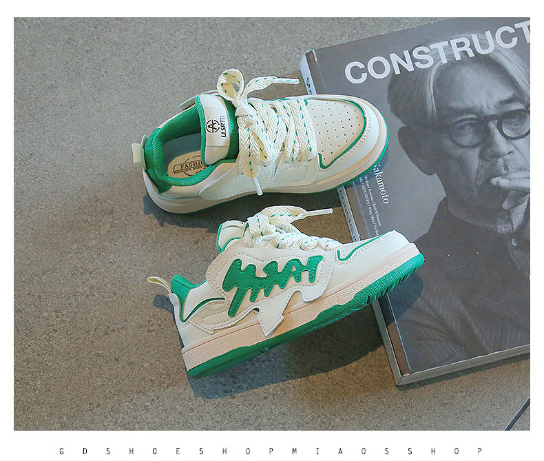 2022秋季男童鞋时尚潮流新款板鞋女童百搭软底运动鞋春夏小白鞋子详情33