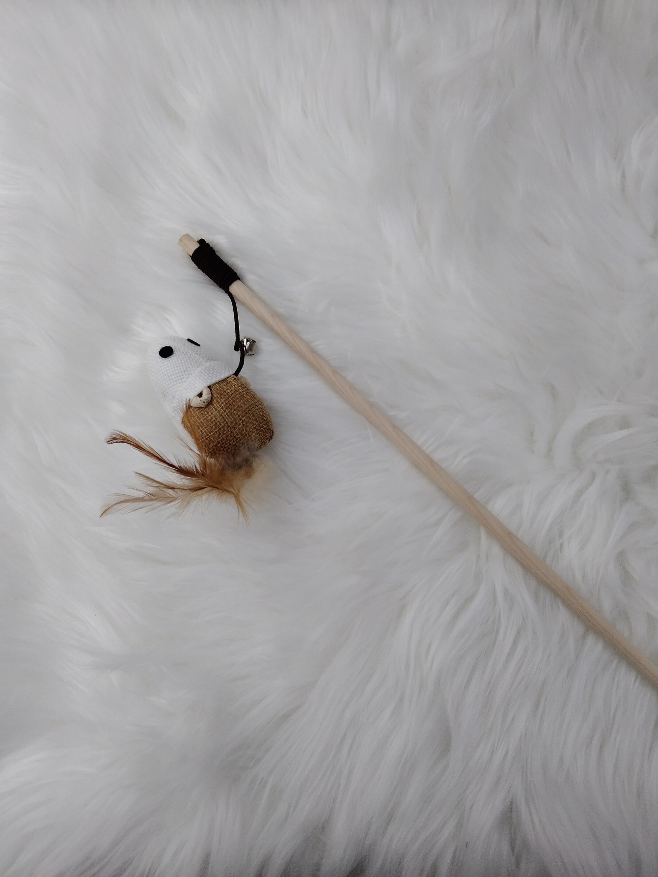 Fun interactive pet toys to relieve boredom: cat teaser, feather mouse, bell cat teaser, pet cat teaser pic 4