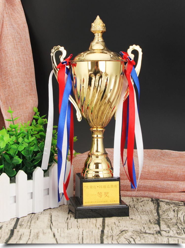 Wholesale manufacturer of metal trophies, school competition championship trophies, wholesale of metal handicraft trophies for logo pic 1