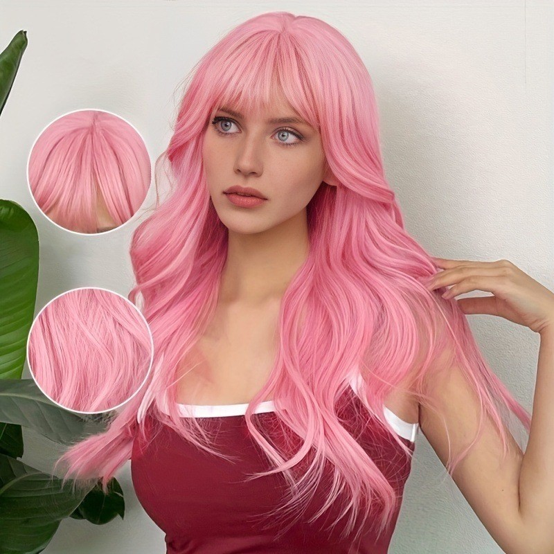 欧美热销芭比金假发长卷发中分高品质化纤假发Cosplay Barbie现货详情2