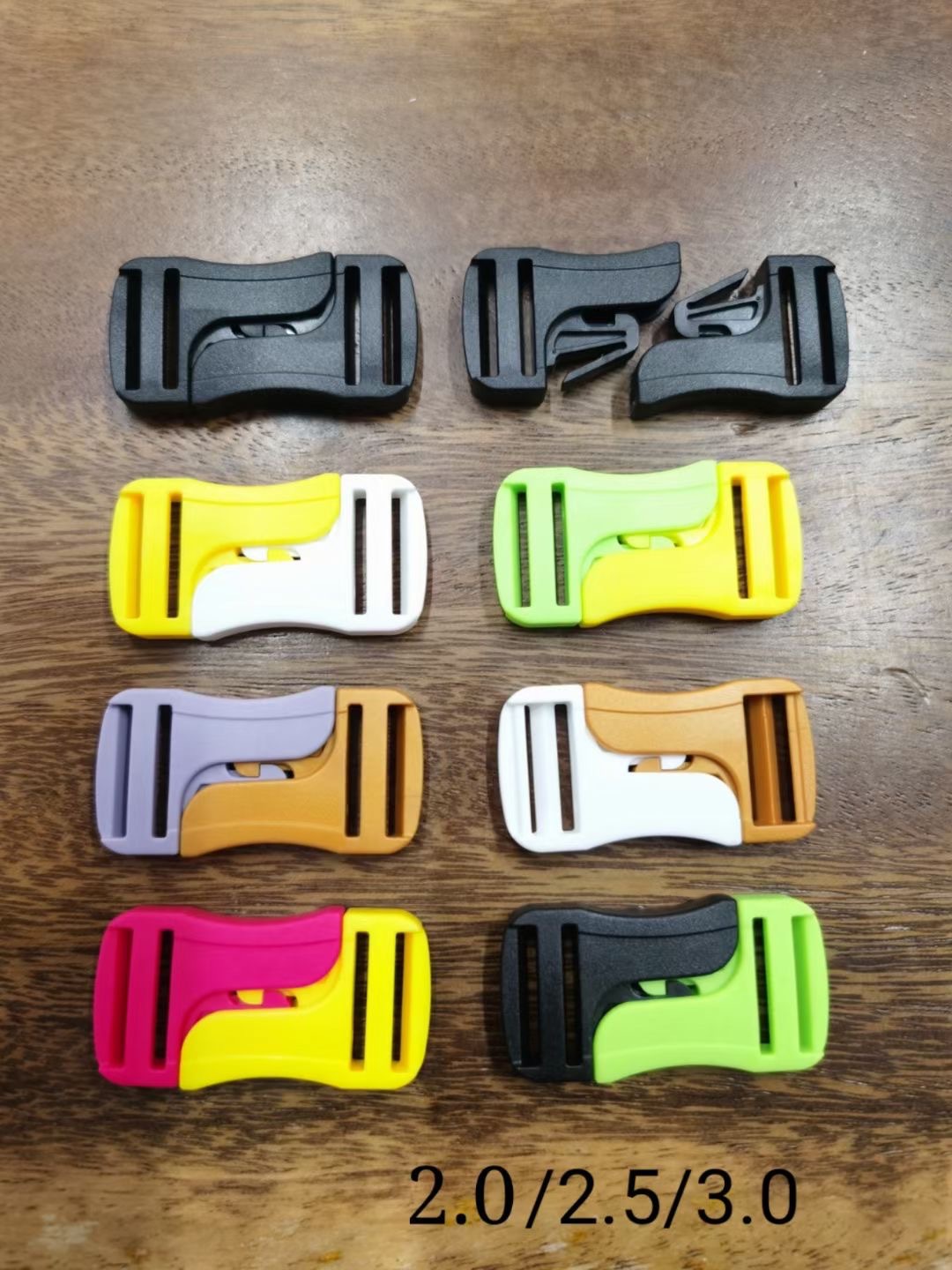 Plastic buckles for bags, small buckles of the opposite sex, backpack buckles, waist bag clips, colorful whirlwind buckles, plastic fasteners pic 5