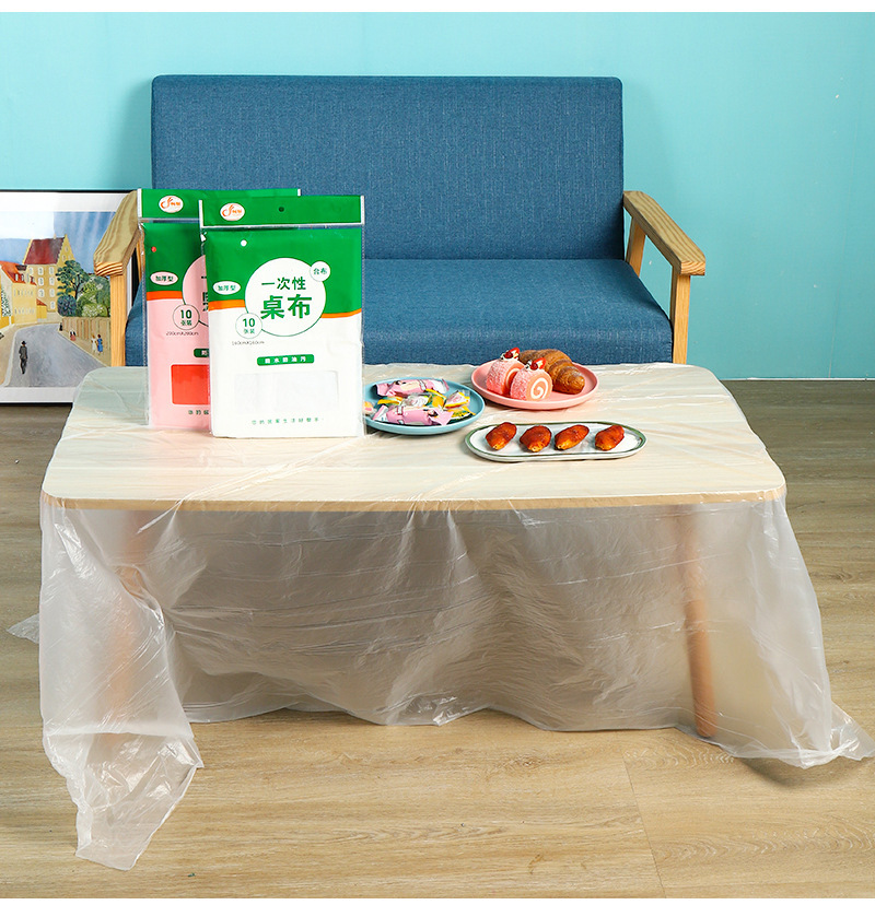 台布一次性桌布加厚商用家用防臭餐厅台布圆桌防水摆摊露营方形详情16
