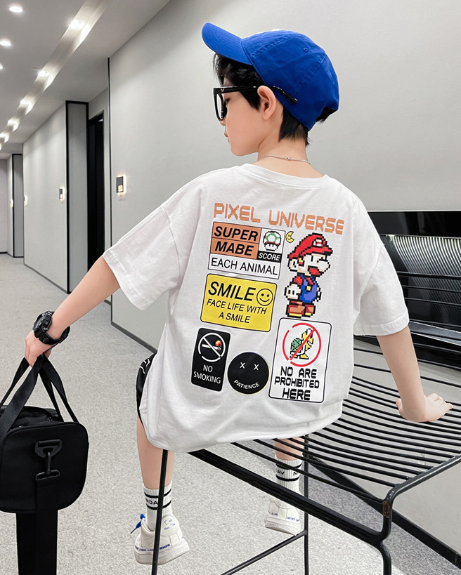 儿童装男童短袖T恤夏装2022年新款夏季男孩中大童夏款纯棉上衣潮t详情6