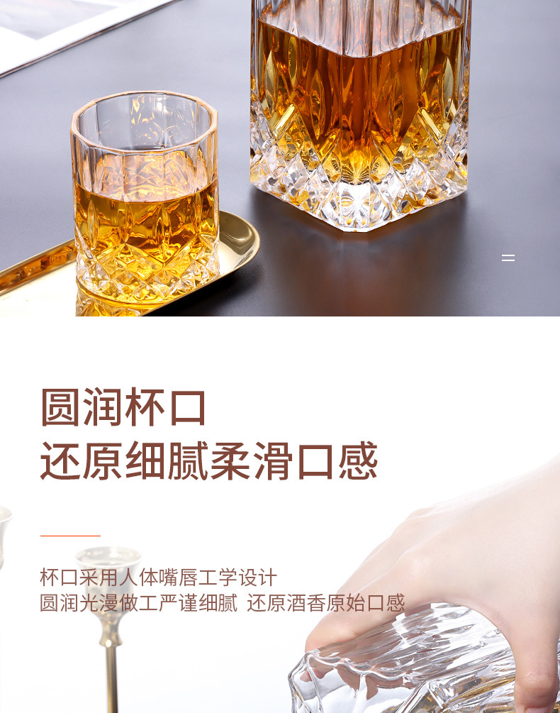 拜杰威士忌酒樽套装玻璃洋酒杯6个装烈酒杯创意啤酒杯现货批发详情7