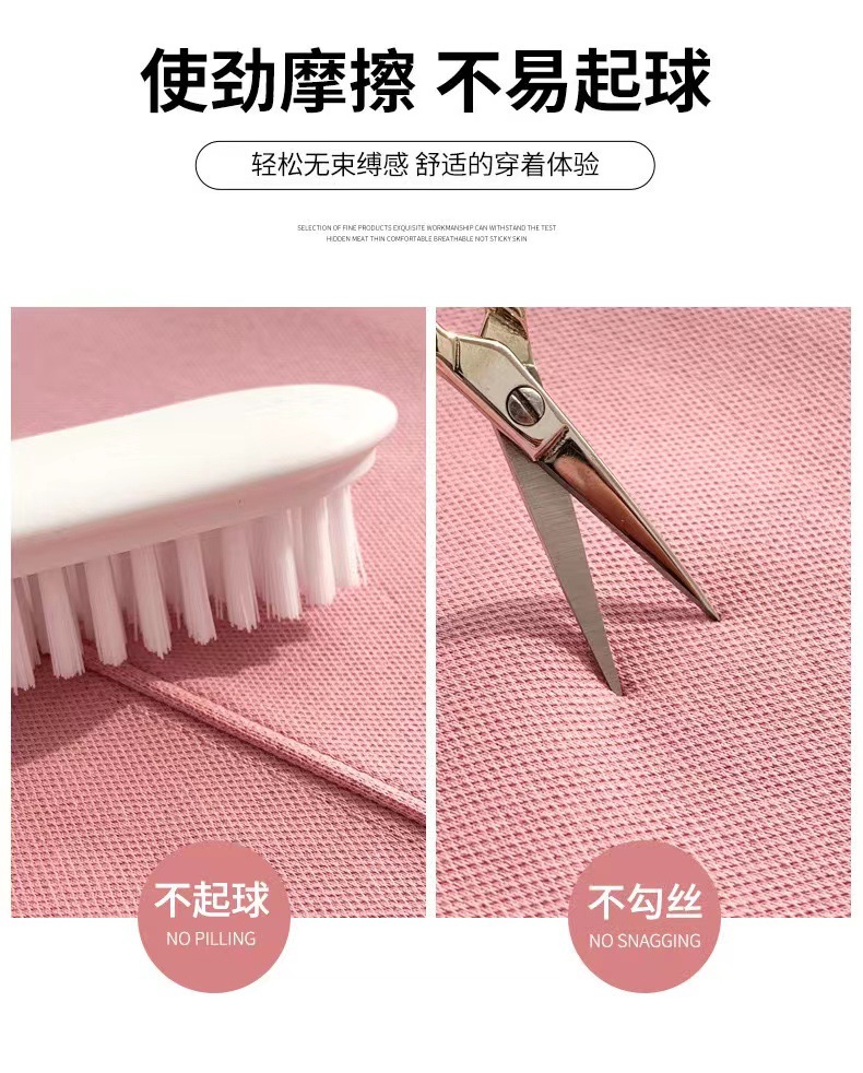 新款珠地棉垂感直筒裤高腰休闲阔腿裤女士春夏拖地裤舒适免烫长裤详情14