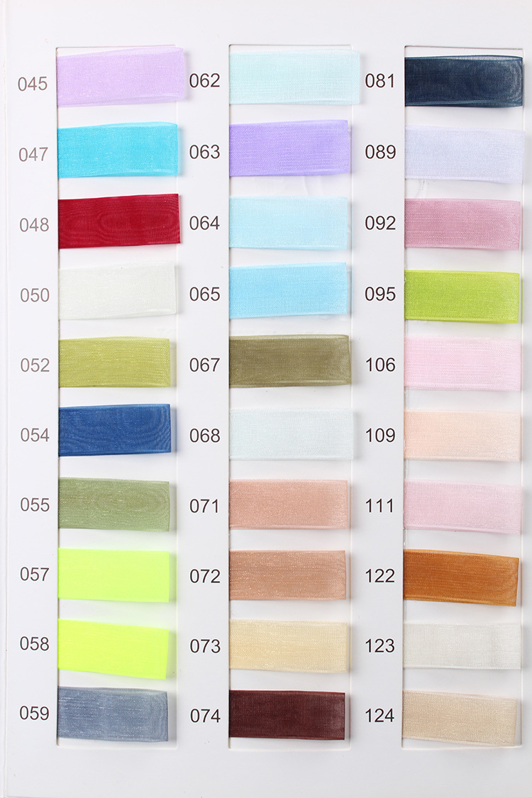 Dingxin Korean Ribbon wholesale, nylon snow yarn ribbons, diy hair accessories, bows, flower gifts, packaging ribbons pic 35