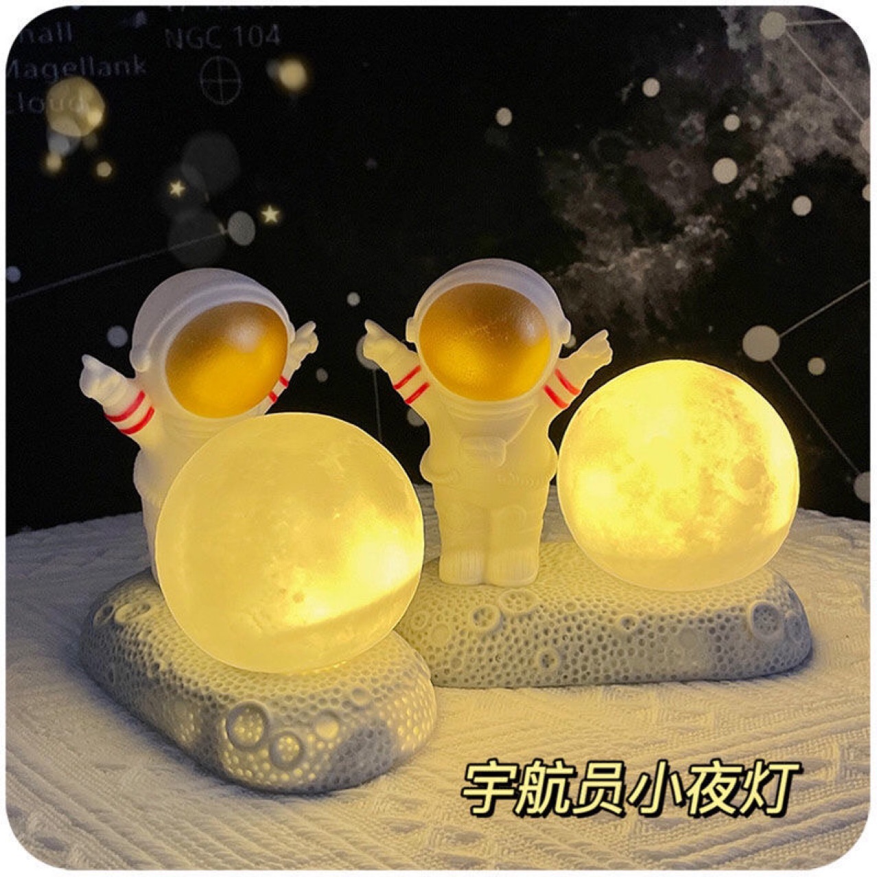 Astronaut night light Moon Creative Light pic 4
