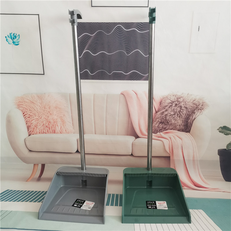 Daily necessities broom and dustpan set combination cleaning supplies, thickened stainless steel rod broom, office broom pic 8