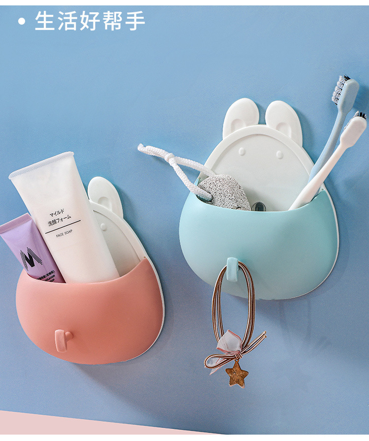 Rabbit-shaped wall-mounted storage box pic 6