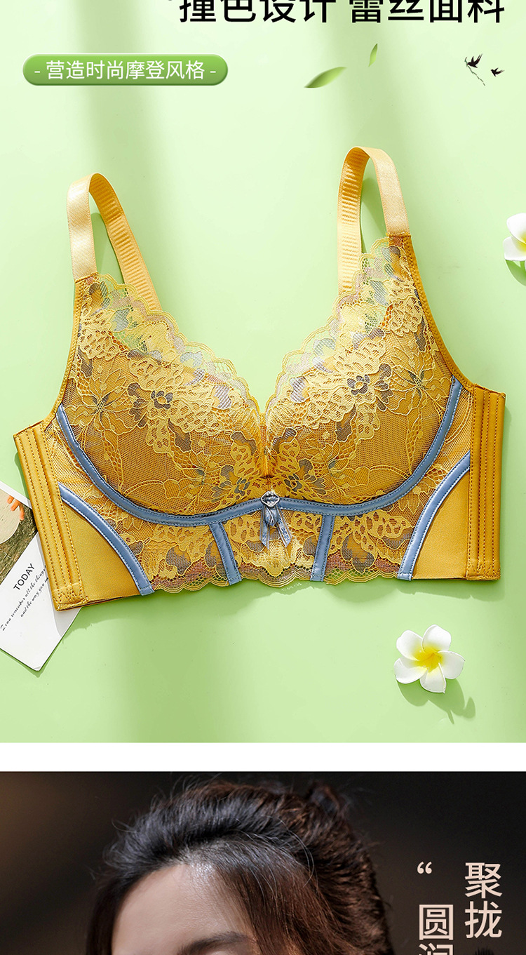 院线调整型内衣女小胸聚拢收副乳防下垂高侧边文胸无钢圈聚拢文胸详情9