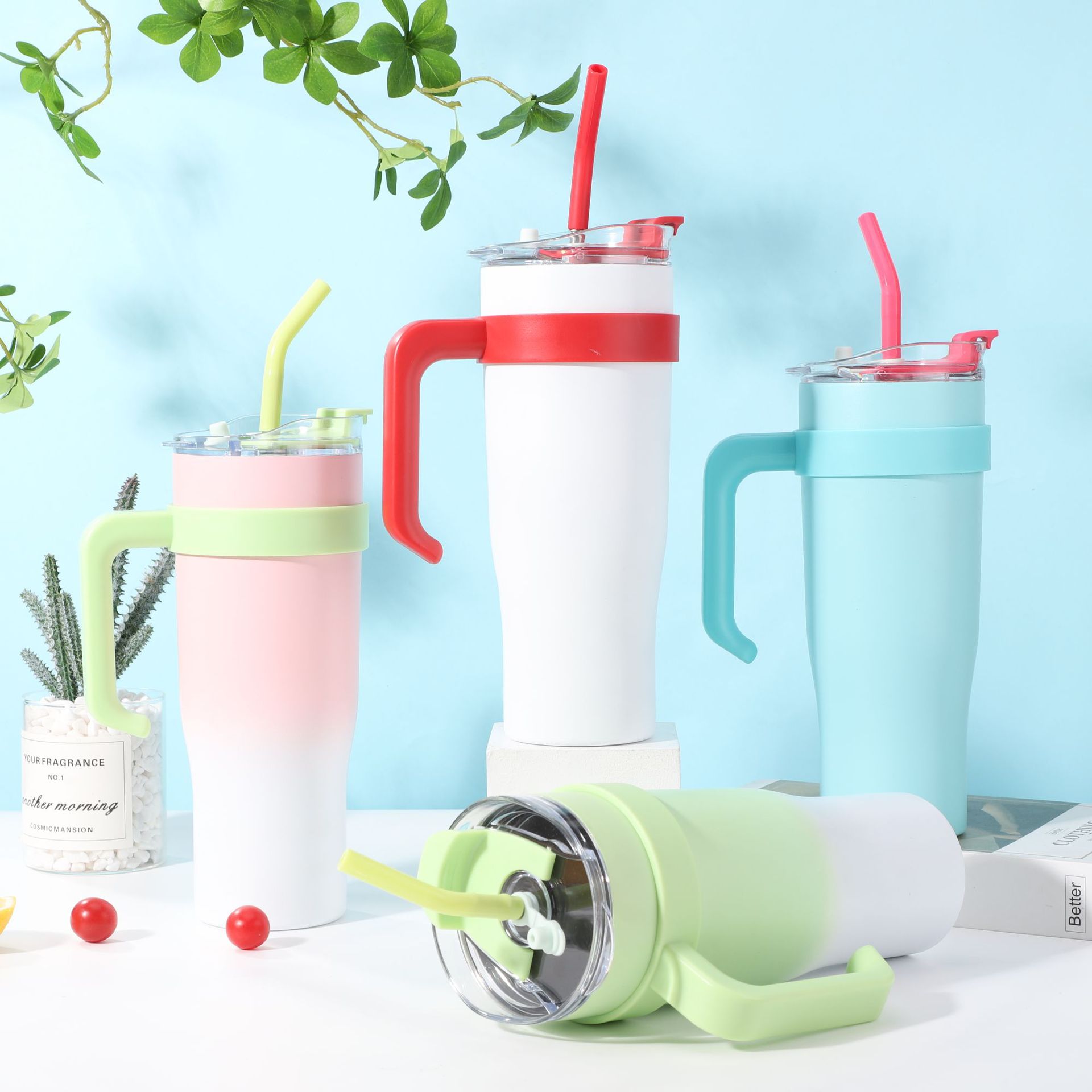 40oz giant insulated cup, 304 stainless steel ice king cup, car insulated cup, outdoor portable, large capacity, high appearance pic 1