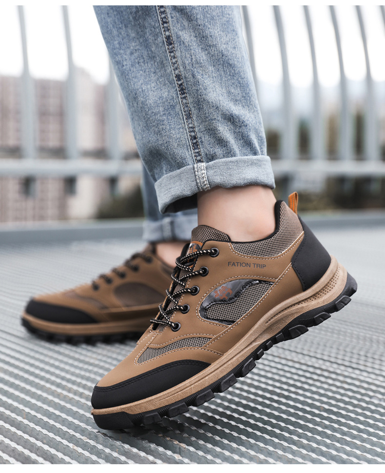 跨境批发男士工装鞋四季户外徒步登山鞋工地上班劳保鞋休闲运动鞋详情11