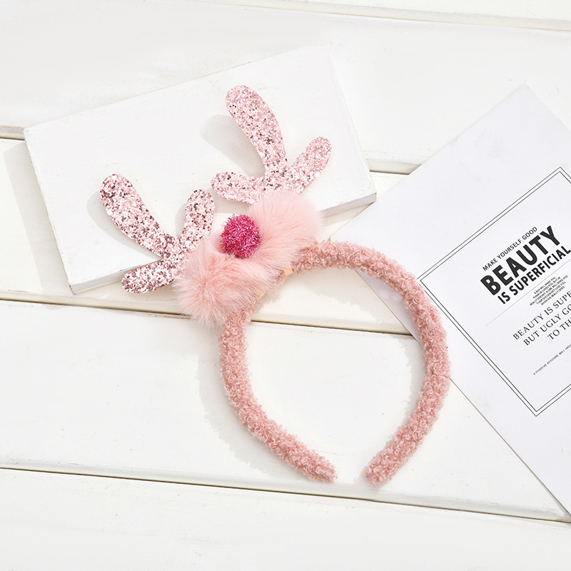 Christmas hairband, antler snowman, cute headband, Christmas hairpin, face wash makeup headband, hair pressing, hair accessory wholesale pic 10