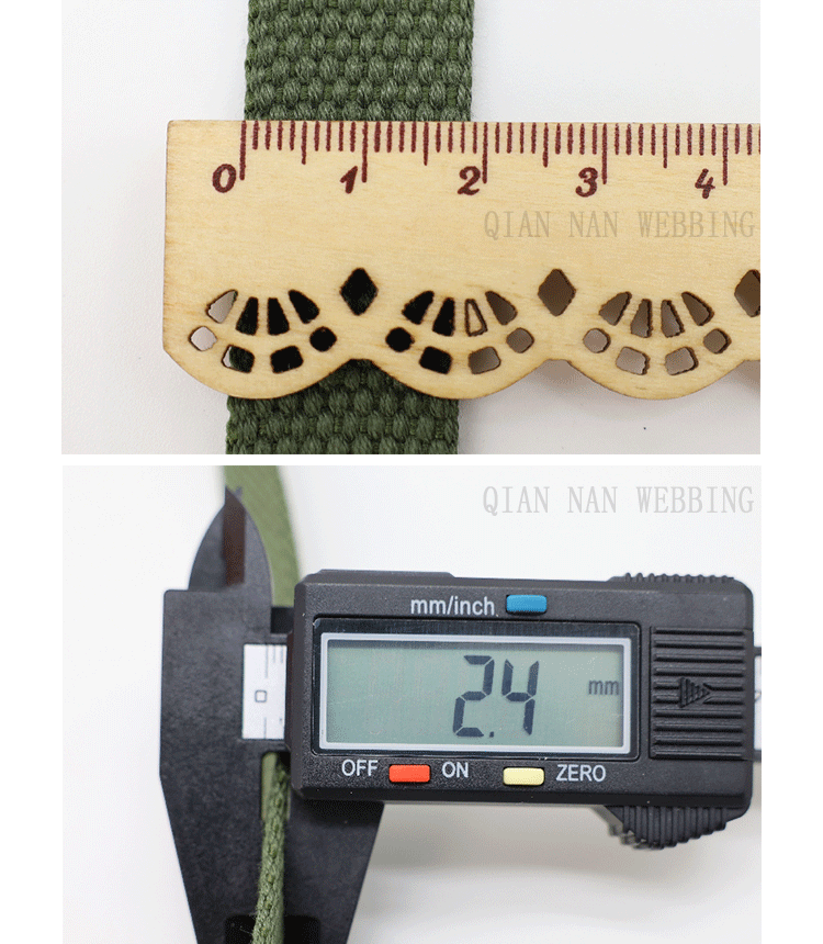 Factory direct supply of 18-20MM wide thickened cotton woven straps, canvas bag straps, hand shoulder straps, waist belts, binding straps and accessories pic 23