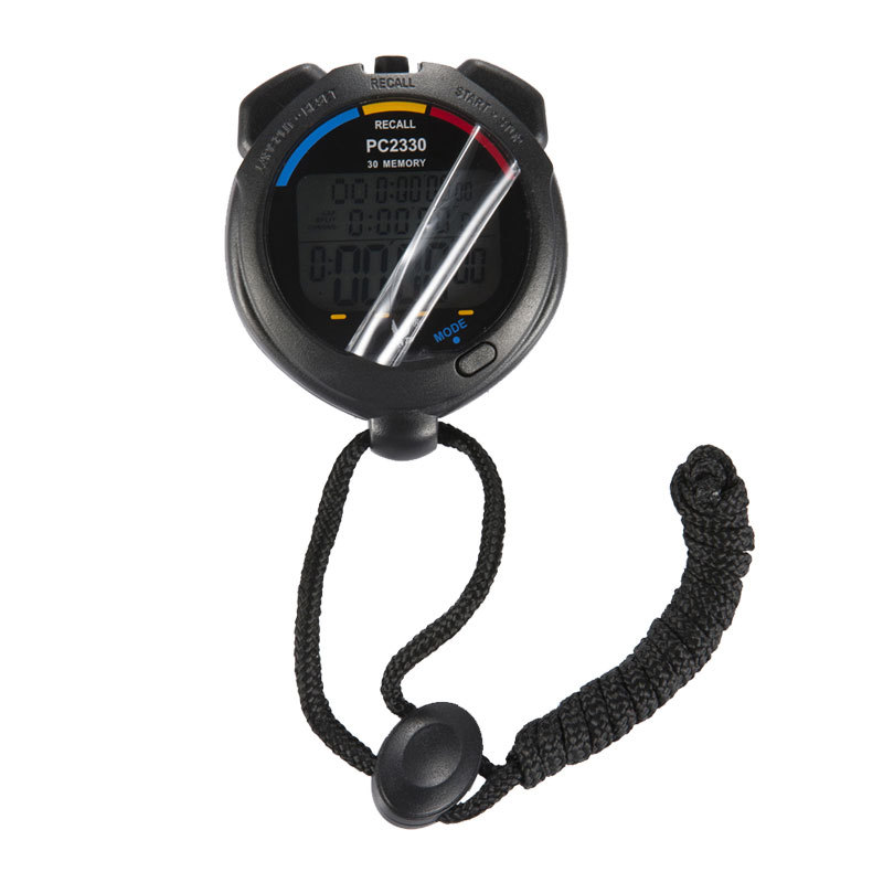 Genuine Tianfu PC-2330 three-row 30-track stopwatch countdown electronic stopwatch timer multi-functional watch pic 3