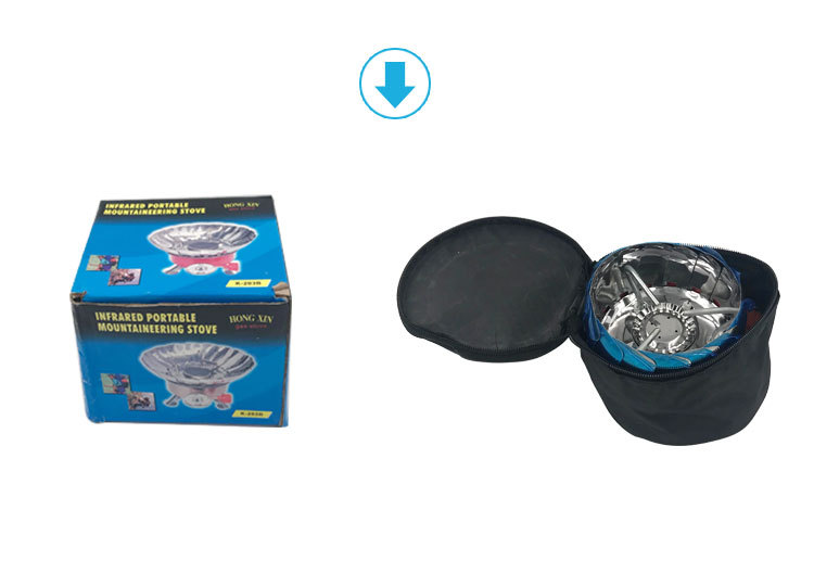 Factory direct supply outdoor barbecue grill, stainless steel lotus burner, portable camping baking stove, anti-air flow stove pic 16