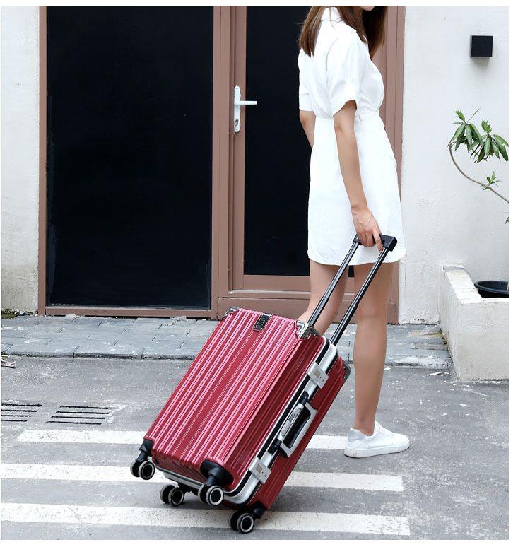 Male suitcases: Large capacity, sturdy and durable, thickened female student suitcase, silent travel suitcase, leather suitcase, password suitcase pic 24