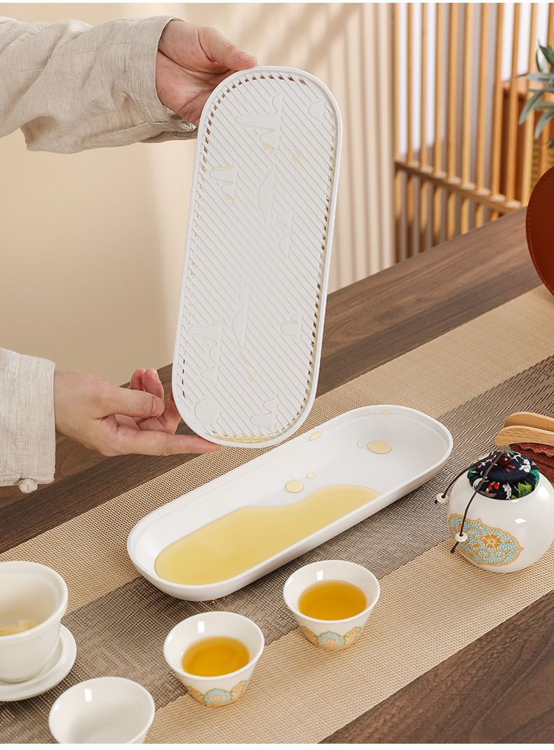 Travel tea set, outdoor portable ceramic quick customer cup, business gift, company event practical souvenir pic 11