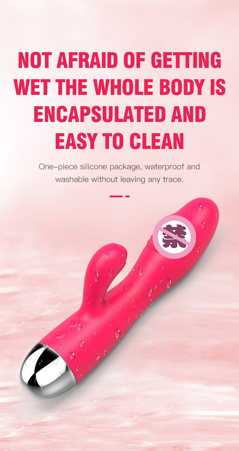 成人情趣用品硅胶充电双头震动棒女用自慰按摩器外贸详情10