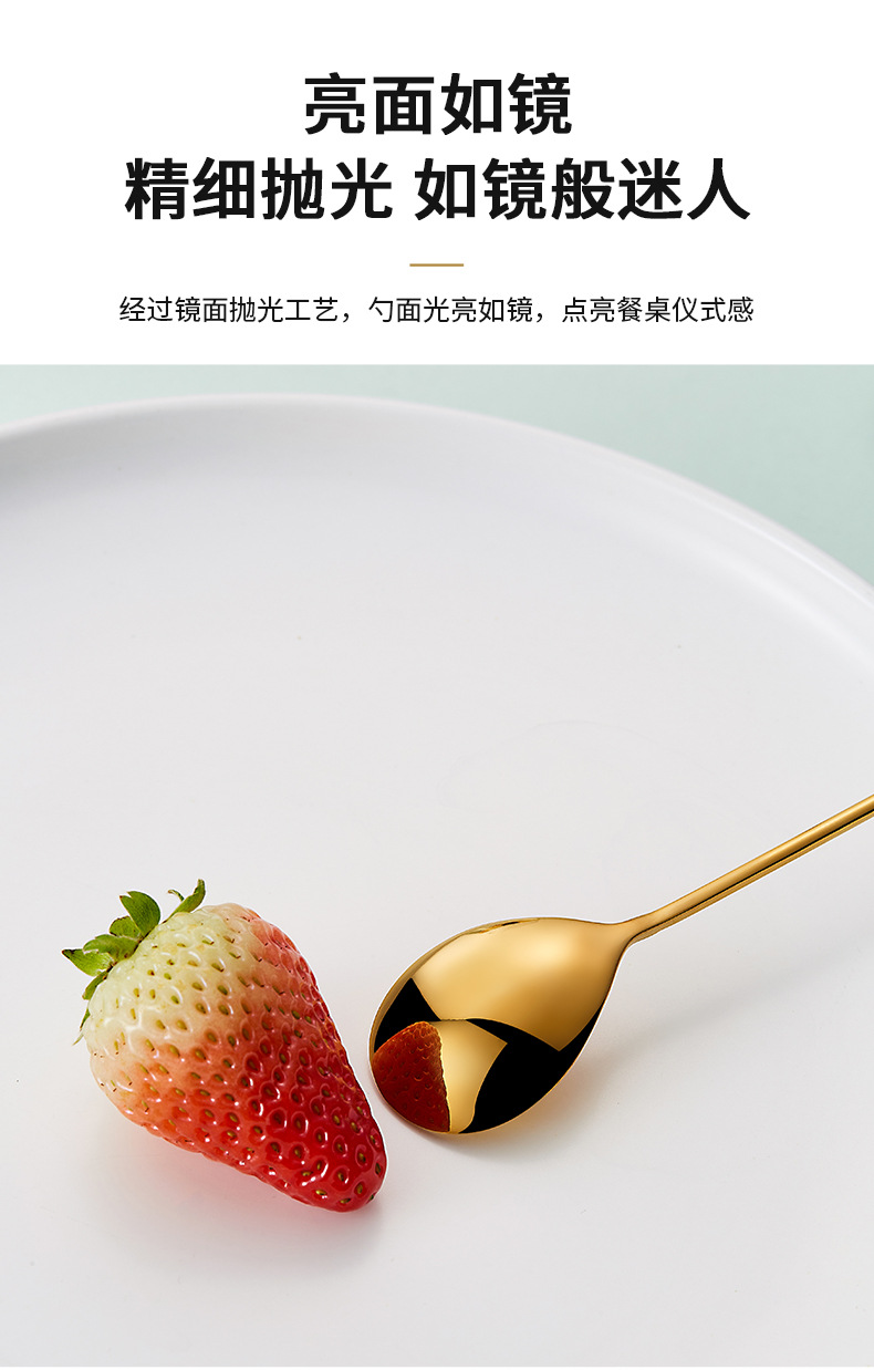 Cat Little Fish Dessert 304 stainless steel fork and spoon, Japanese small round handle hanging cup, cartoon cute coffee stirring spoon pic 20