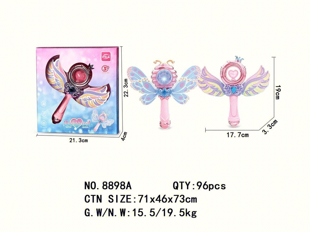 新款灯光带音效魔法棒 女孩发光仙女棒 声光电动公主闪光儿童玩具详情1