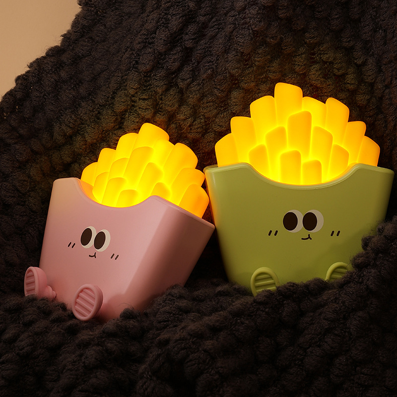 Cartoon potato strip light, USB charging, three-level dimming, timed night light, bedroom LED warm light, bedside lamp at night pic 31
