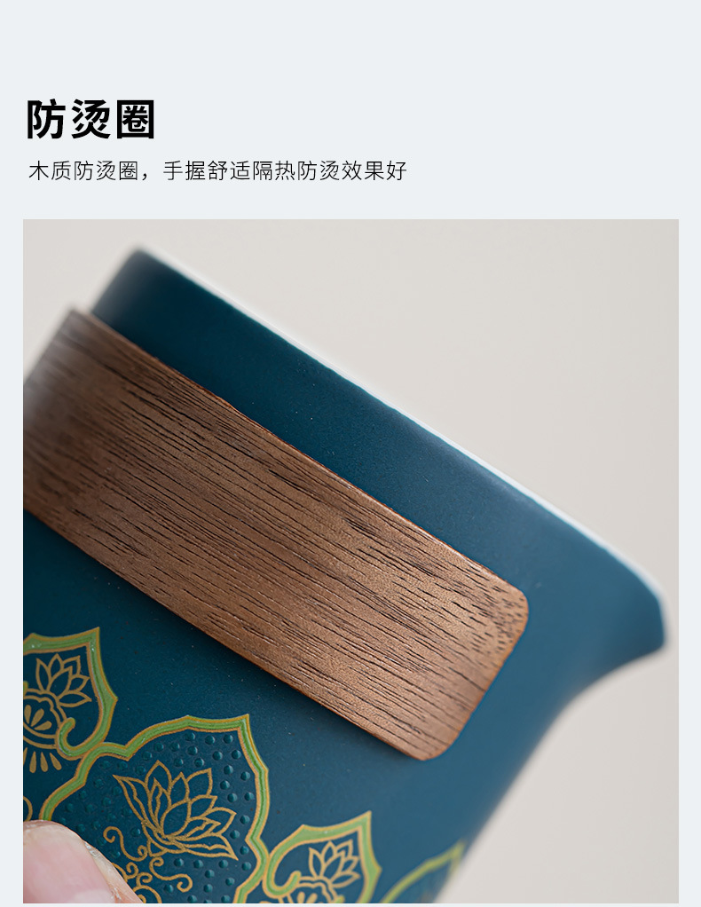 Travel tea set, ceramic express portable, one pot, three cups, business cultural and creative gift, festival souvenir, printed logo pic 16