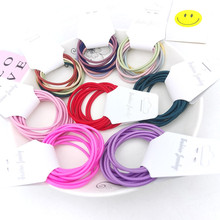 Wholesale of 4MM thick hair ties, colorful high-elasticity hair ties, rubber bands, basic hair bands and hair accessories from Europe and America pic 18