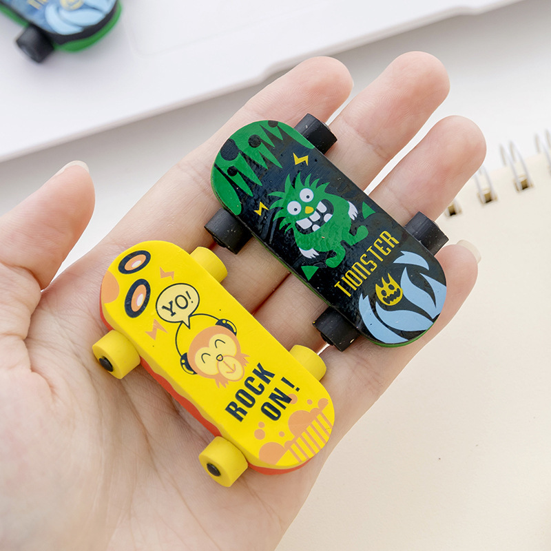 Wholesale manufacturer of creative cartoon scooters, cute erasers, student erasers, stationery and school supplies pic 7