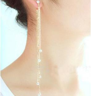 Zircon leaf earrings, long and elegant, versatile earrings S925, exquisite earrings design sense, beautiful stud earrings for women B460 pic 15